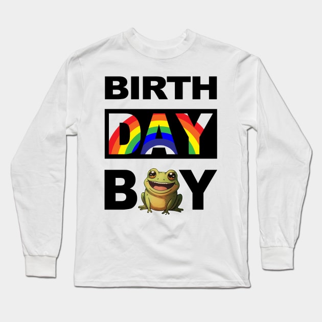 Birth Day Boy Long Sleeve T-Shirt by cerylela34